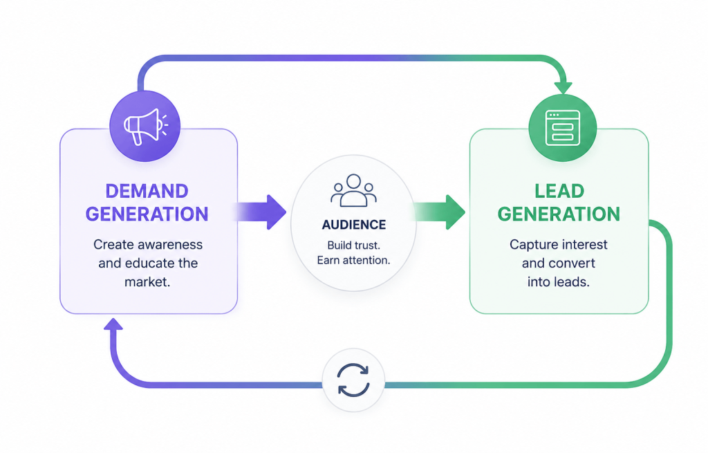 lead generation vs demand generation
