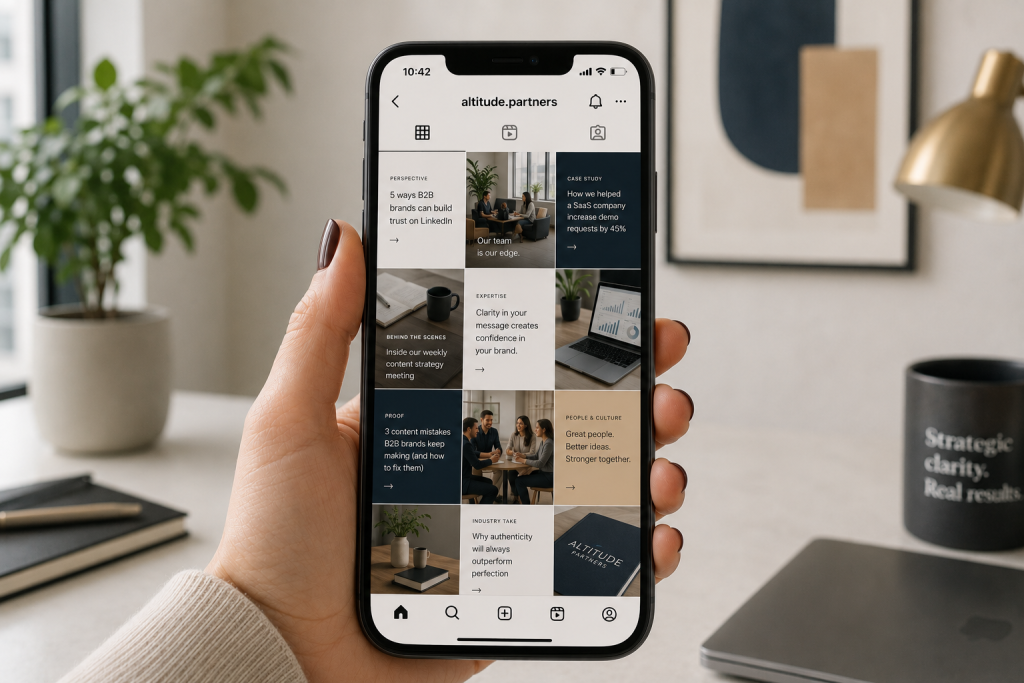 Instagram Content Pillars for B2B Service Brands: Strategy, Examples, and Post Ideas