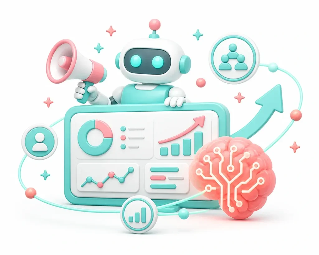 AI digital marketing agency with automation, analytics, and audience insights